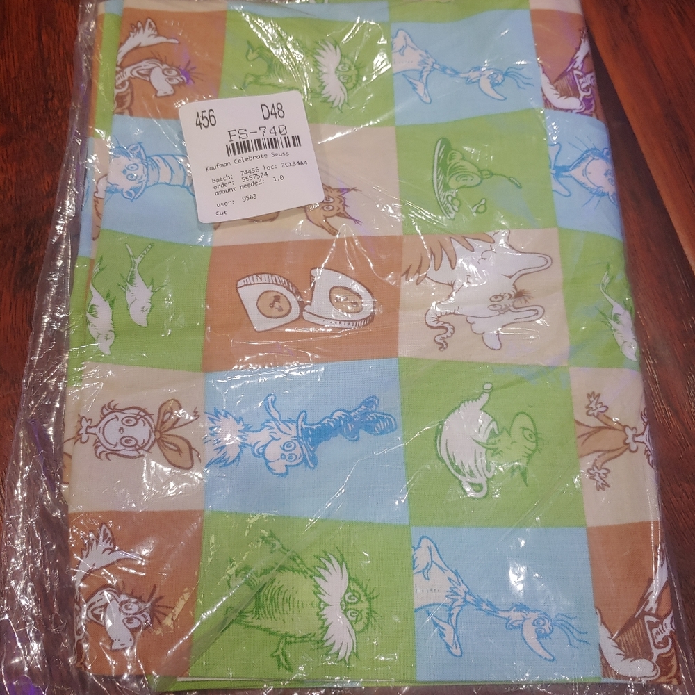 Kaufman Celebrate Seuss fabric